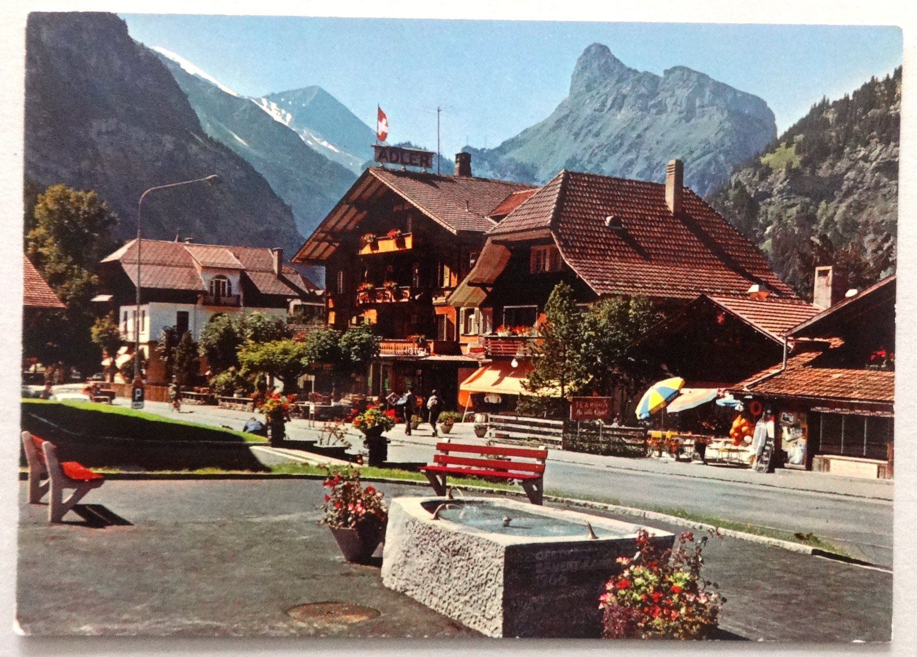 Cartes postales: Dorfbrunnen bei Kandersteg – D'occasion à Fétigny par Billy2miny