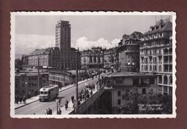 LAUSANNE - Tour Bel-Air - Vieux Bus - 1950