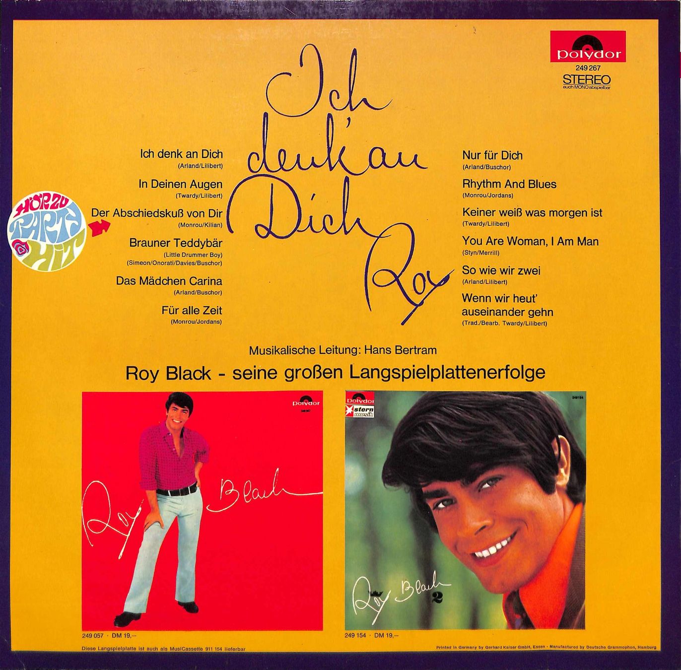 Schallplatten: LP: Roy Black - Ich denk' an Dich, Roy – Gebraucht aus Trimmis von Dres2 1