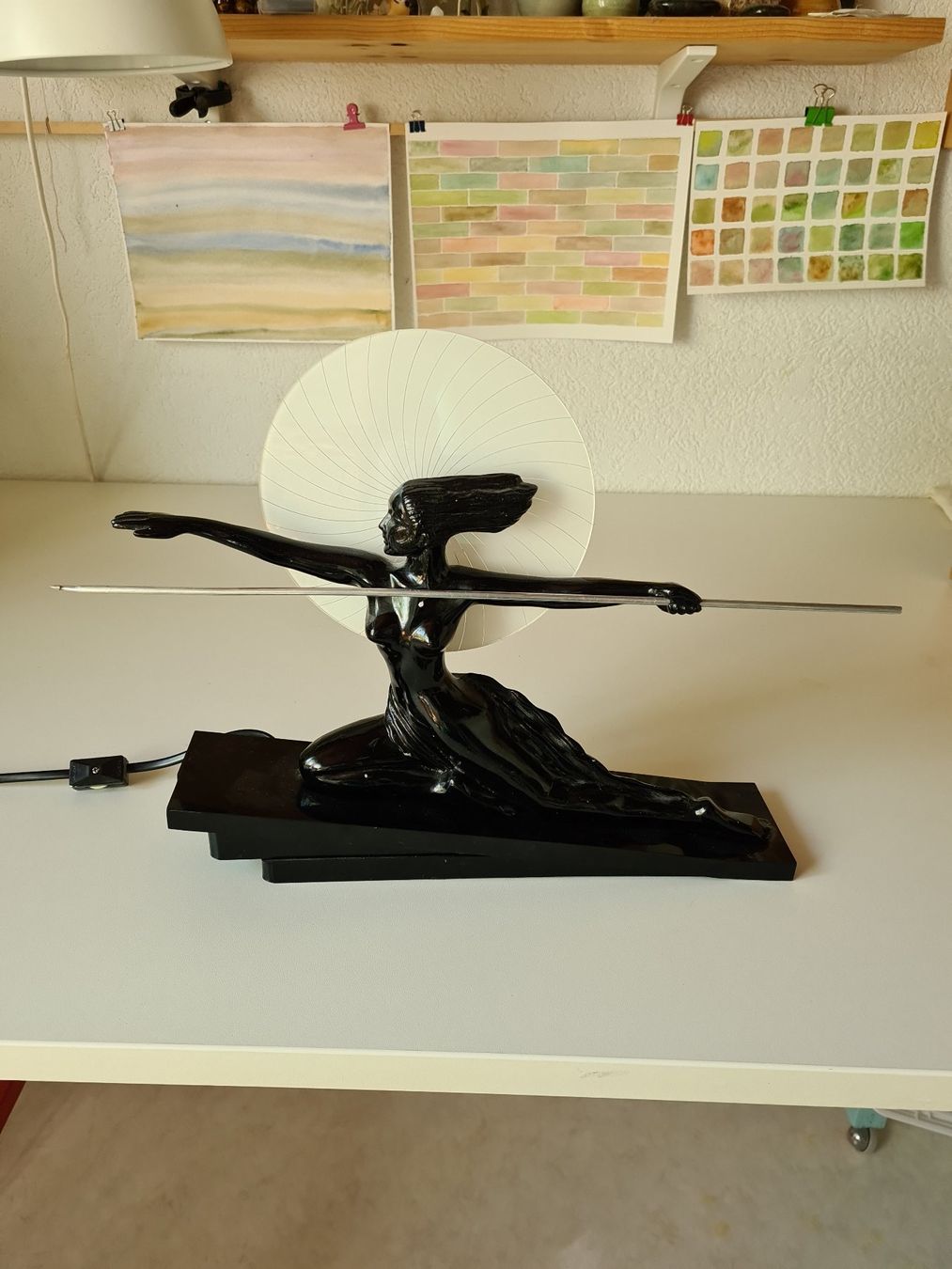 Lampen: Art Déco Stil Tischlampe – Gebraucht aus Villmergen von Platinus 1