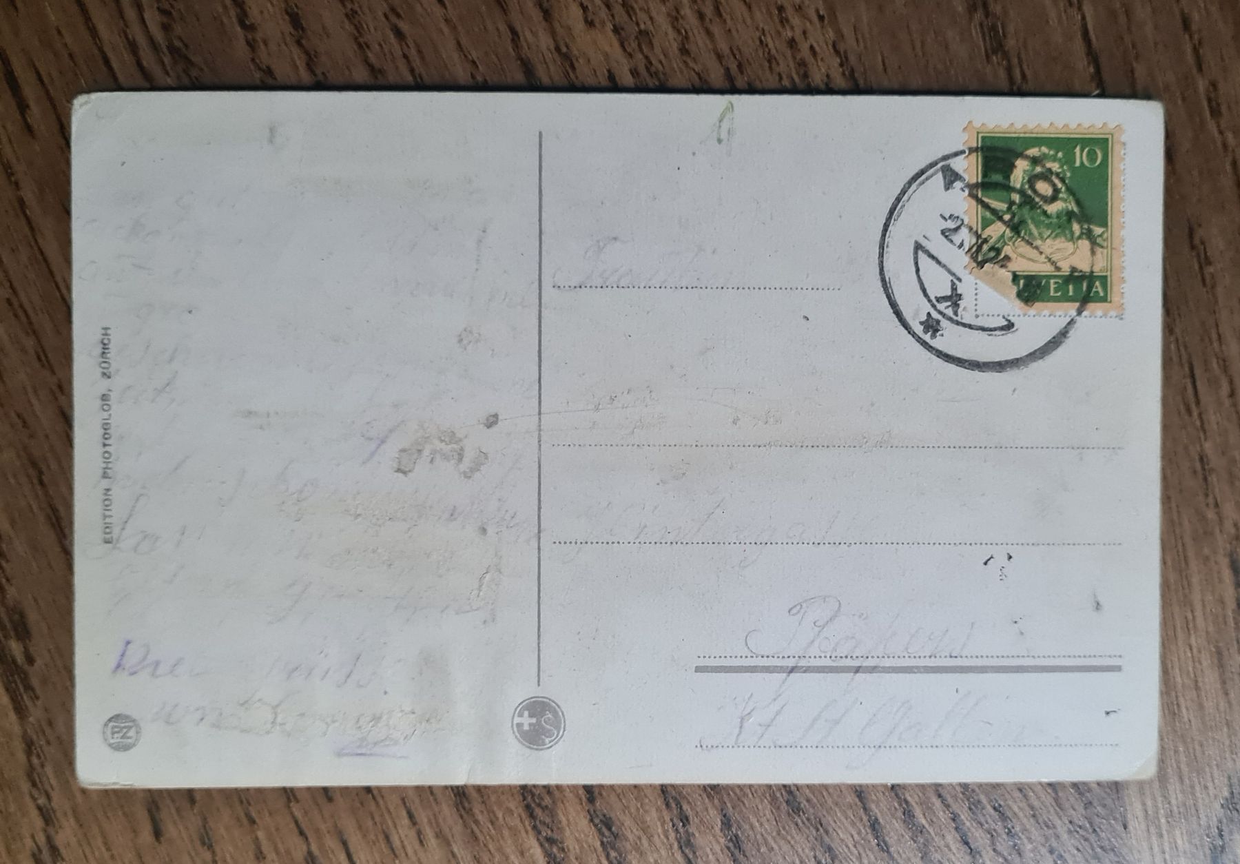 Cartoline postali: Arosa 1925 – Usato da Ebikon venduto da Donar50 1