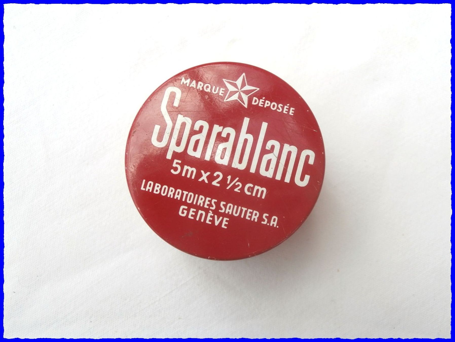 Barattoli: alte Blechdose "SPARABLANC" 2.5 cm - Laboratoires Sauter SA – Usato da Worblaufen venduto da Re_mo81 1