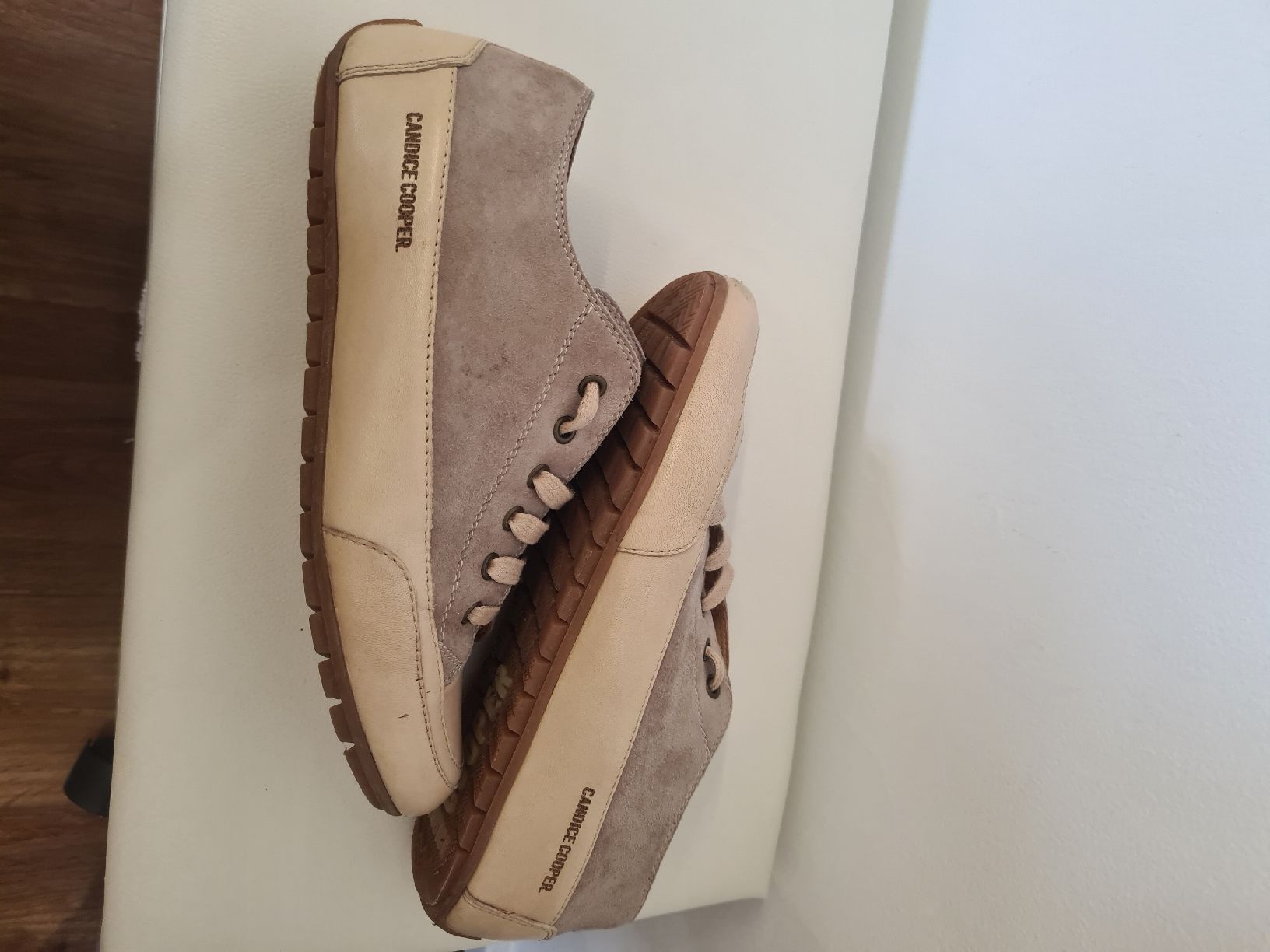 Cooper Scarpe da donna: Candice Cooper Lederschuhe Beige/Grau,  39 – Usato da Adligenswil venduto da FriedasWelt 2