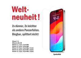 iPhone 7 8 X XS XR 11 12 13 14 15 Panzer-Folie "LIGHTFLEX"
