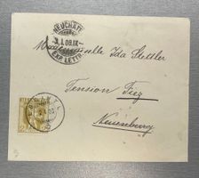 1908 schöner Kleinbrief mit Stempel Eggiwyl und Fiez (Vaud)