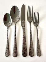 new 20pcs(4sets) Black Stainless Steel Cutlery(Besteck)