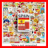 Spanien Spain Espana Barcelona Madrid 50 tlg Stickerset
