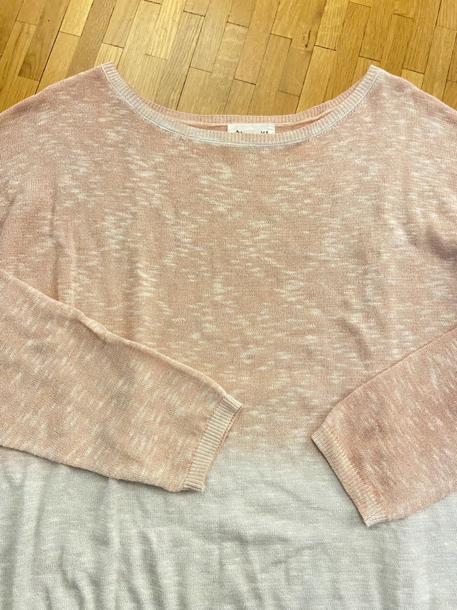 Maglioni & Felpe: Pull coton rose clair et blanc lamé Maison 123 taille L – Nuovo (secondo la descrizione) da Veyrier venduto da Leilazizou 1