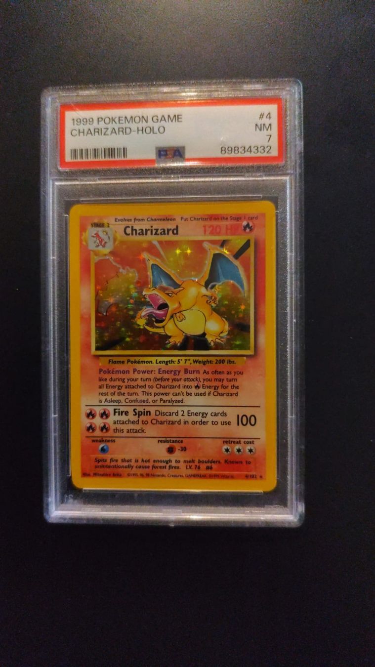 Pokémon Carte collezionabili: Charizard Holo PSA NM 7 1999 – Nuovo e nell'imballaggio originale da Basel venduto da sd-profi