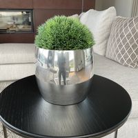 ❗️Günther Lambert: Vase versilbert, D: 28 cm, H: 18,5 cm