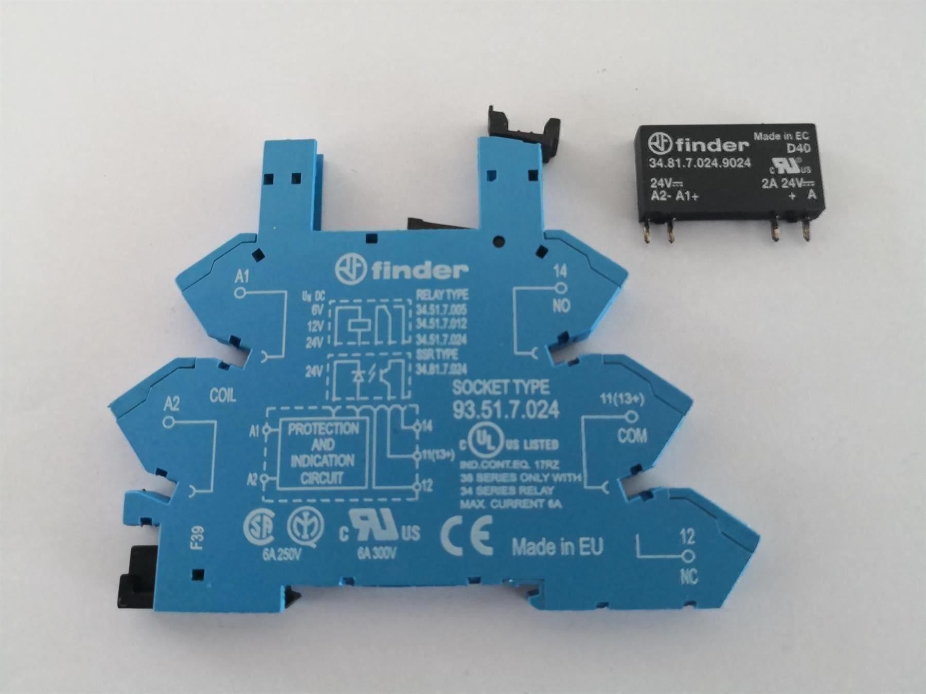 Elektronikbauteile: Finder Halbleiter-Relais 24VDC 2A inkl. Sockel – Neu (gemäss Beschreibung) aus Igis von Mfsi 1