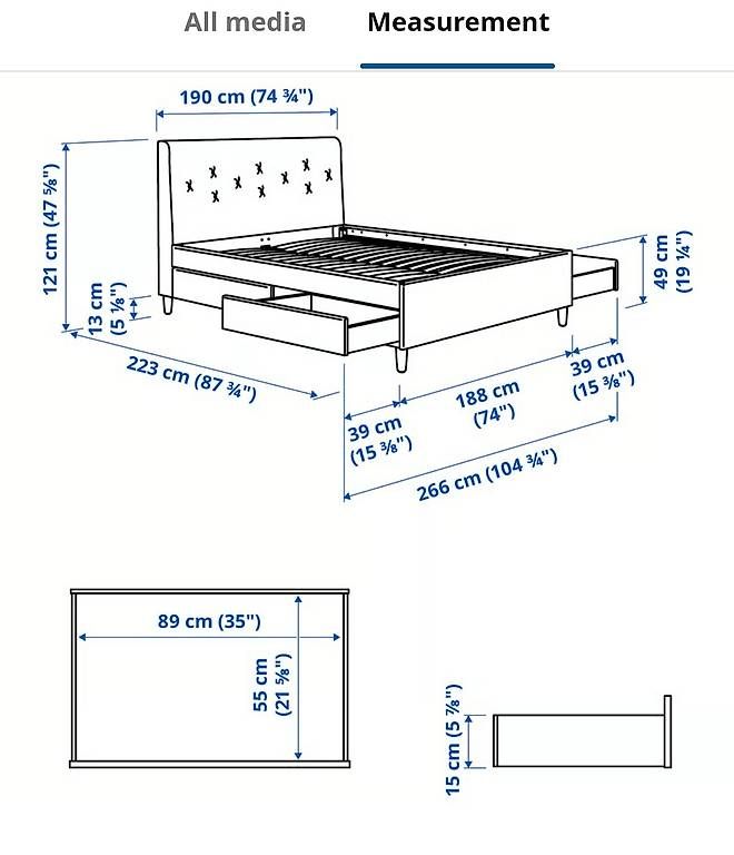 Letti: Bed for sale  – Usato da Bern venduto da kha_msd6 2