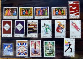 LATVIJA LETTLAND LETTONIE timbres ** 1965-94