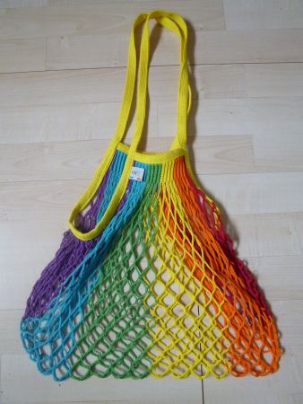 Regenbogen-Netz-Einkaufstasche Stofftasche Tasche filt
