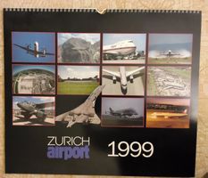 Zürich airport  Bilderkalender 1999 top zustand 