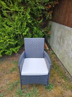 6 chaises de jardin avec coussins