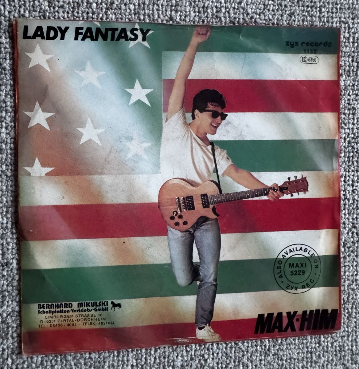 Dischi in vinile: Max Him - Lady Fantasy - 7" Single - Italo Disco – Usato da Rorbas venduto da BlackstarRecords 1