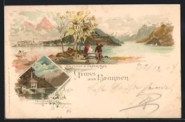Litho Brunnen, Gesamtansicht, Tellskapel