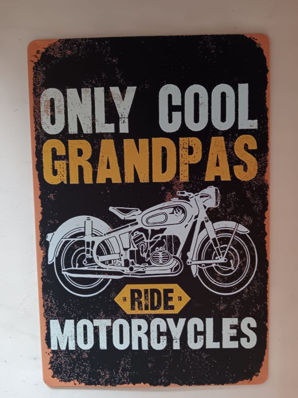 Insegne: Motorcycles Grandpas Blechschild – Nuovo (secondo la descrizione) da Alberswil venduto da mech350