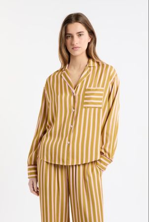 💕ETAM💕 Pyjama Shirt + Hose Set Mocca/Pink M 38/40