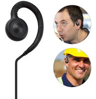 Funk Kopfhörer Ohrmuschel Headset mit Ohrbügel und Clips 