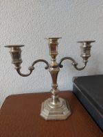 Kerzenleuchter 3-armig silberfarben gebraucht Zustand