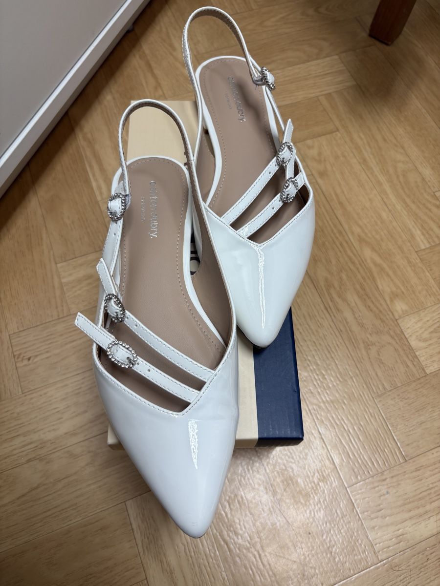 Scarpe da donna: Weisse Slingbacks 40 – Nuovo (secondo la descrizione) da Basel venduto da lolushka 3