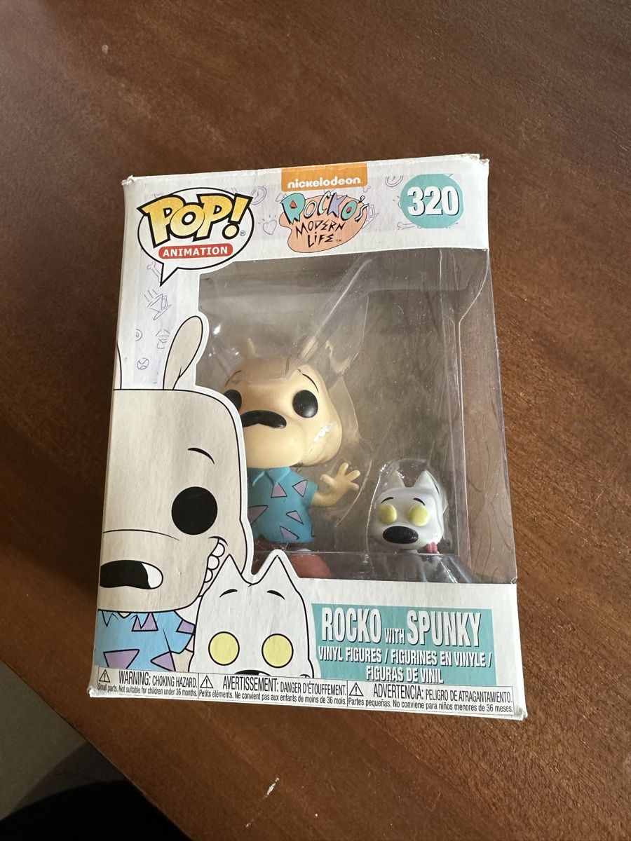Funko Statuette: Funko Pop Rocko & Spunky – Usato da fey venduto da Caductilometre
