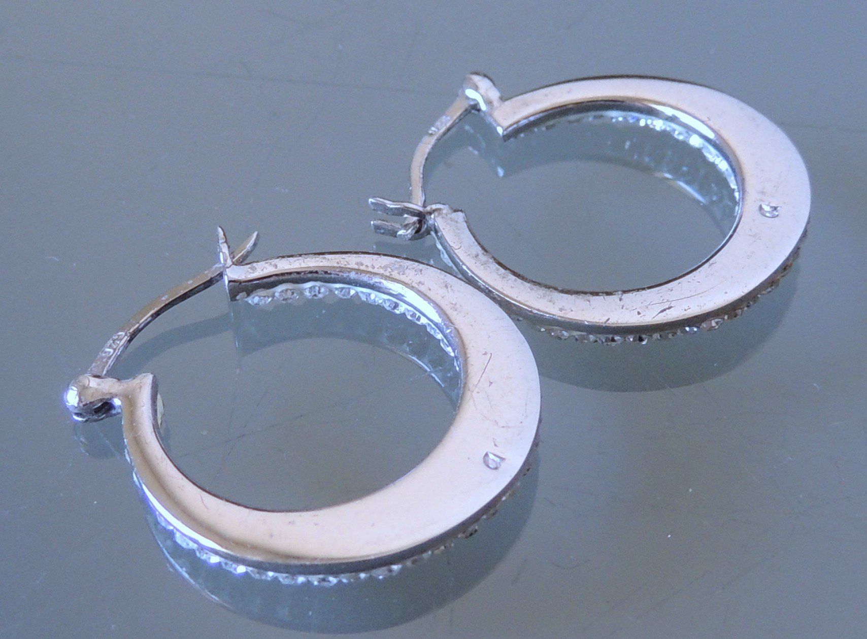 Ohrringe & -stecker: Silber 925 Creolen Ohrringe 22 mm – Gebraucht aus Waldenburg von schaller707 3