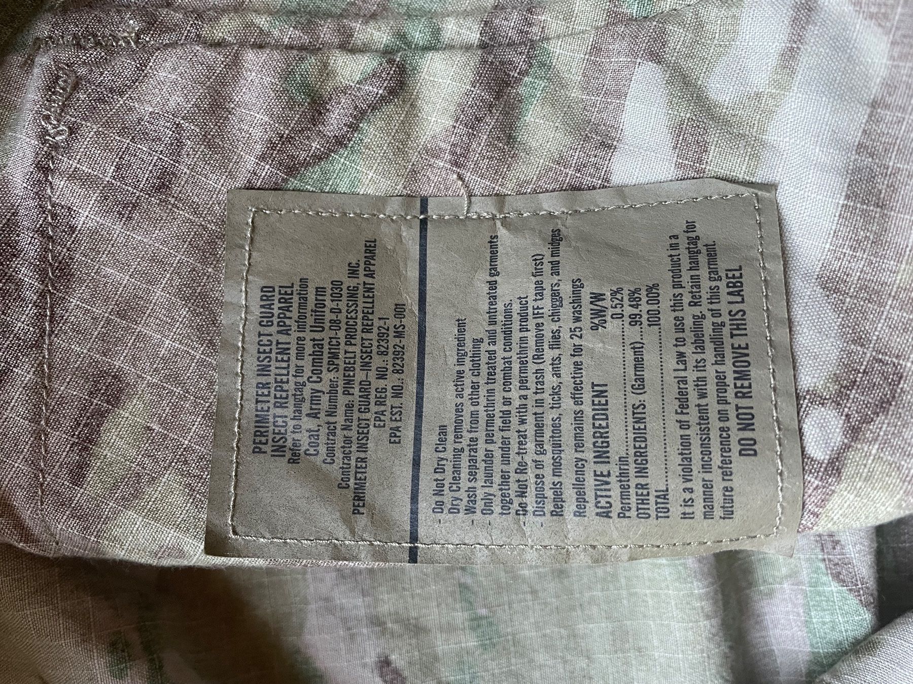 US Army Uniformi: Original US Army combat uniforme coat – Usato da Oberbütschel venduto da Woodie2005 4