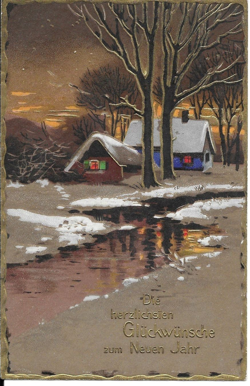 Cartoline postali: Ansichtskarte "Zum neuen Jahr" – Usato da Möhlin venduto da RoMe49