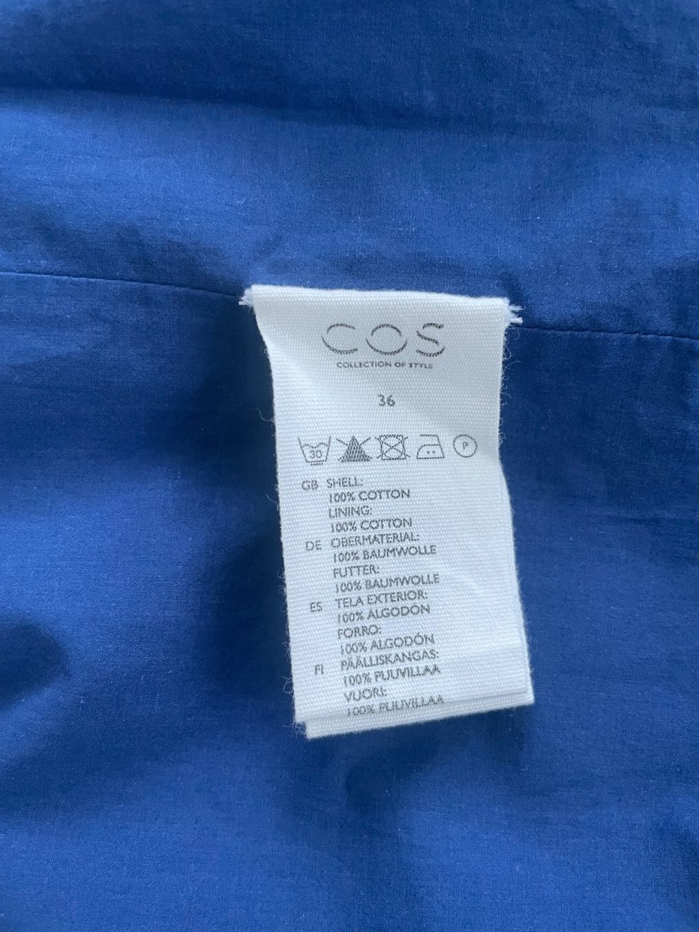 Cos Vestiti: Kleid COS dunkelblau Grösse 36 – Usato da Buchs SG venduto da VintageHomeCH 3
