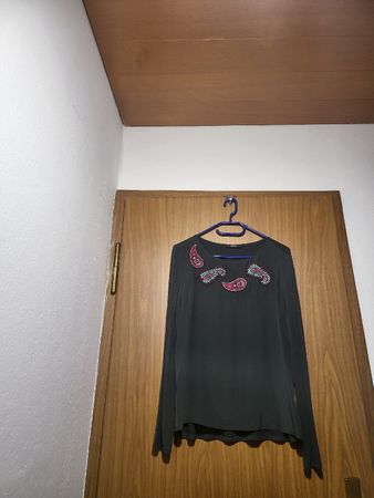 Tunique Weekend MAXMARA 40, soie melangée motif cachemire
