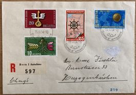 R-FDC Werbemarken 1954 ET BERNA, SBK 200 Fr.