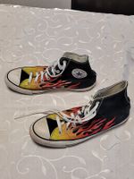 original Converse All Star mit Feuermotiv Gr 43