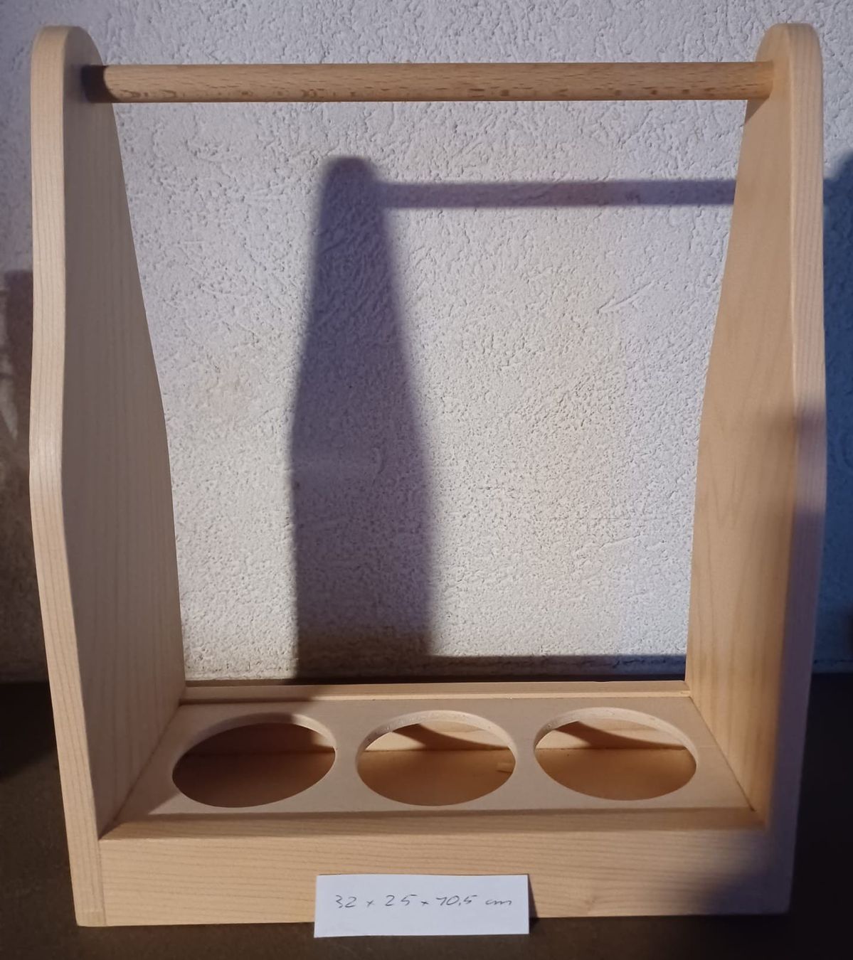Portabottiglie: Holzständer mit 3 Schnapsflaschen, Handbemalt – Nuovo e nell'imballaggio originale da Schwarzenegg venduto da istegmann 3