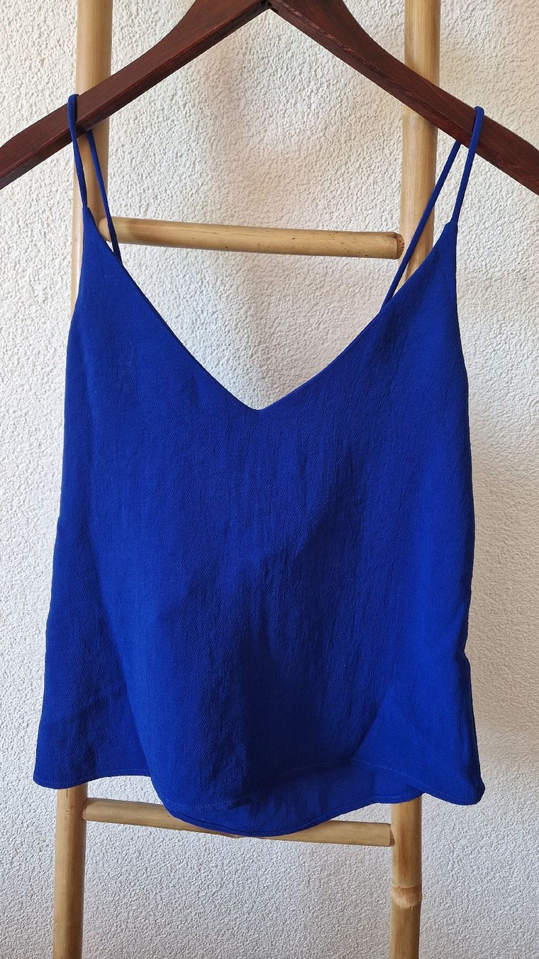 Ba&Sh Top: Top bleu noeud dos – Nuovo (secondo la descrizione) da Montana venduto da cla_p9mg 1