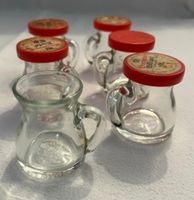 6 Schnapsgläschen, Glas mit Henkel - Sammlerstück