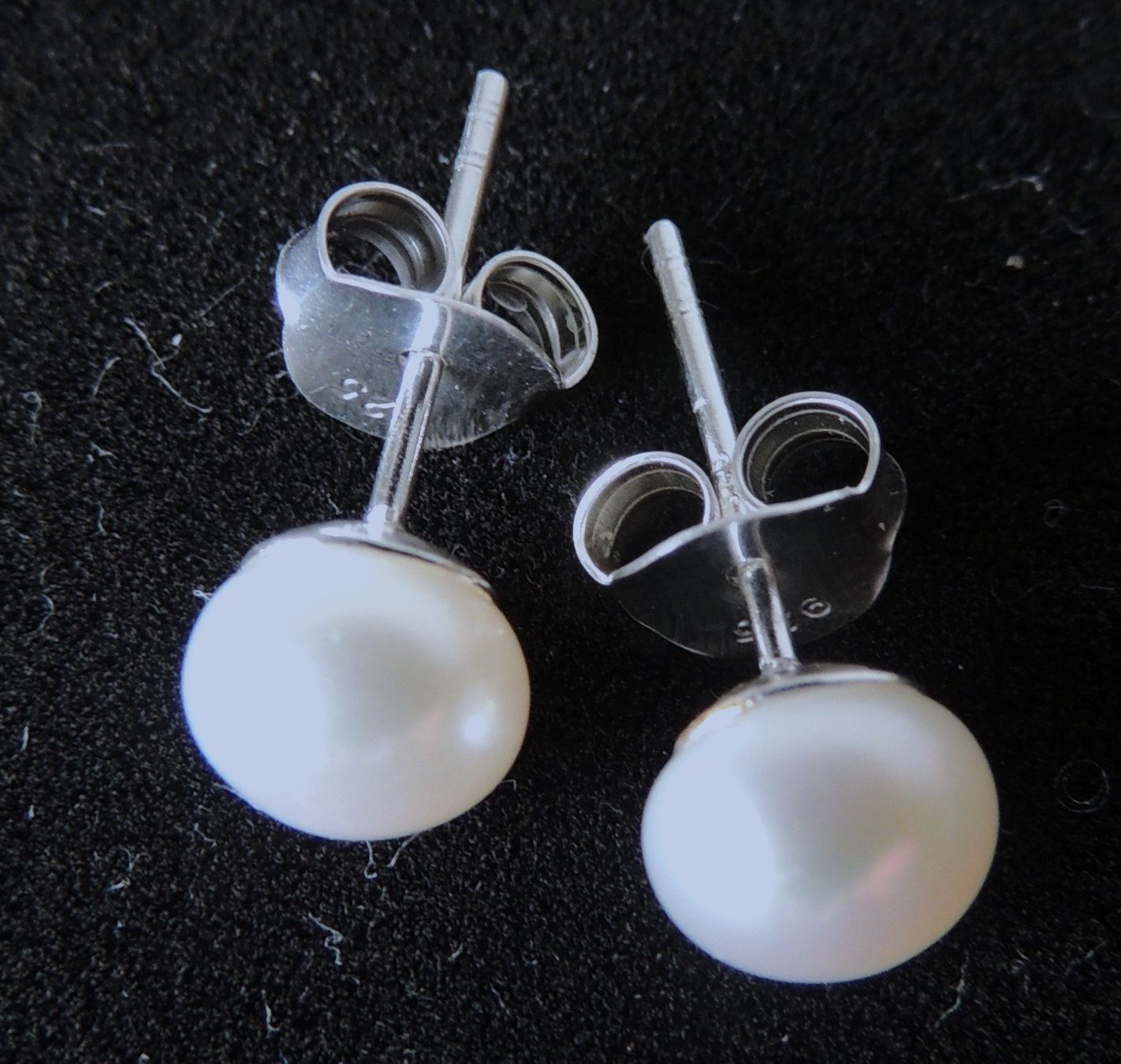 Orecchini pendenti & Orecchini a lobo: Perlen Zuchtperlen Silber 925 Ohrstecker 6 mm – Nuovo e nell'imballaggio originale da Waldenburg venduto da schaller707 1
