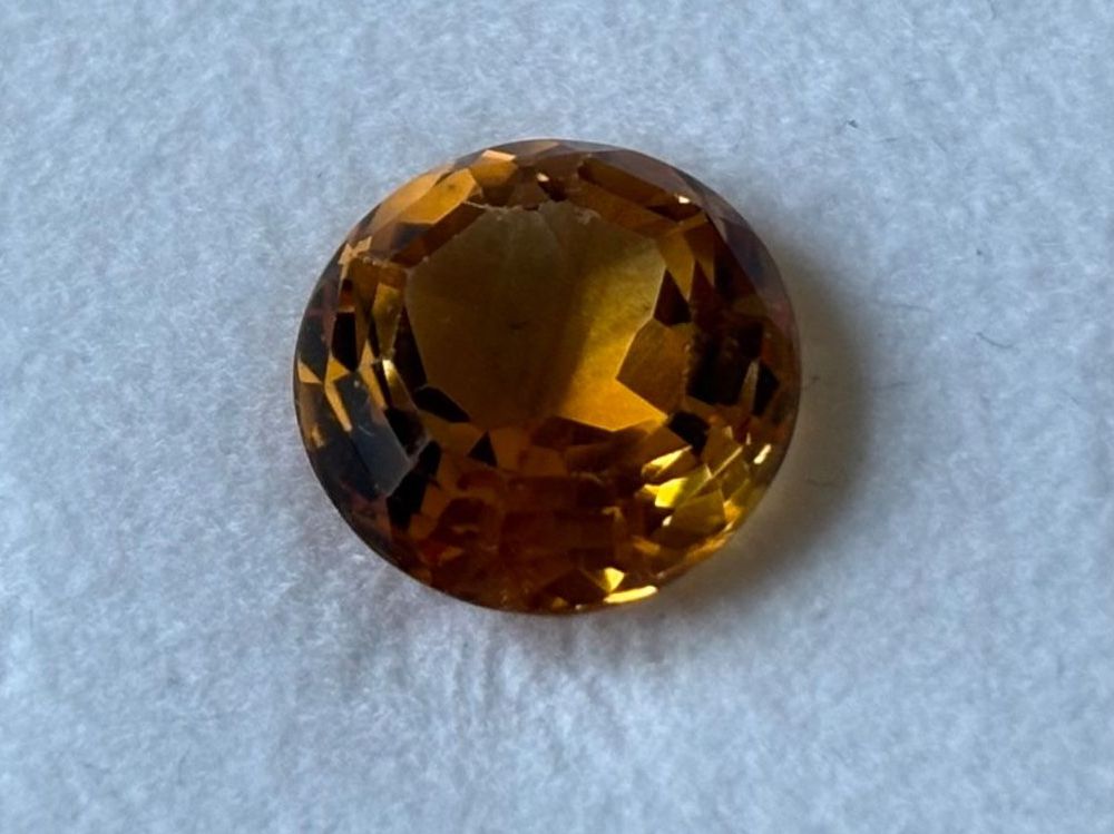 Pietre preziose: Citrin, rund, facettiert 3.6 ct. – Usato da Brugg AG venduto da lau_9rvy