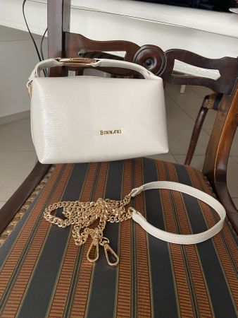 Binnari Handtasche gebrochenes weiss