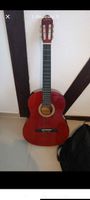 Red Classical Guitar with Bag, Excellent for Summer Practice