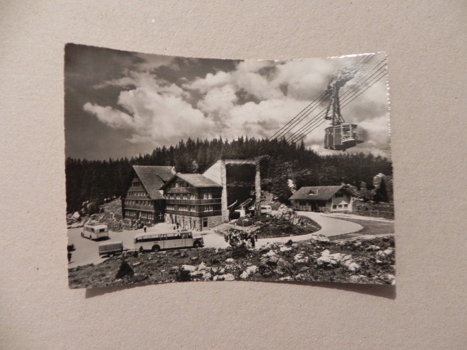 Cartes postales: Karte Postauto Schwebahn Bahn Saurer – D'occasion à Siebnen par krimsie