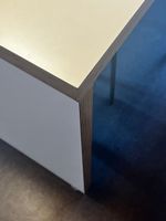 2 grosse Tische, 300x70cm, weiss, Büro, Table, Holz, Raum