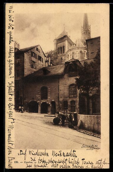 Cartes postales: AK Geneve, le Bourg-de-Four, 1905 – D'occasion à Berlin par bartko-reher