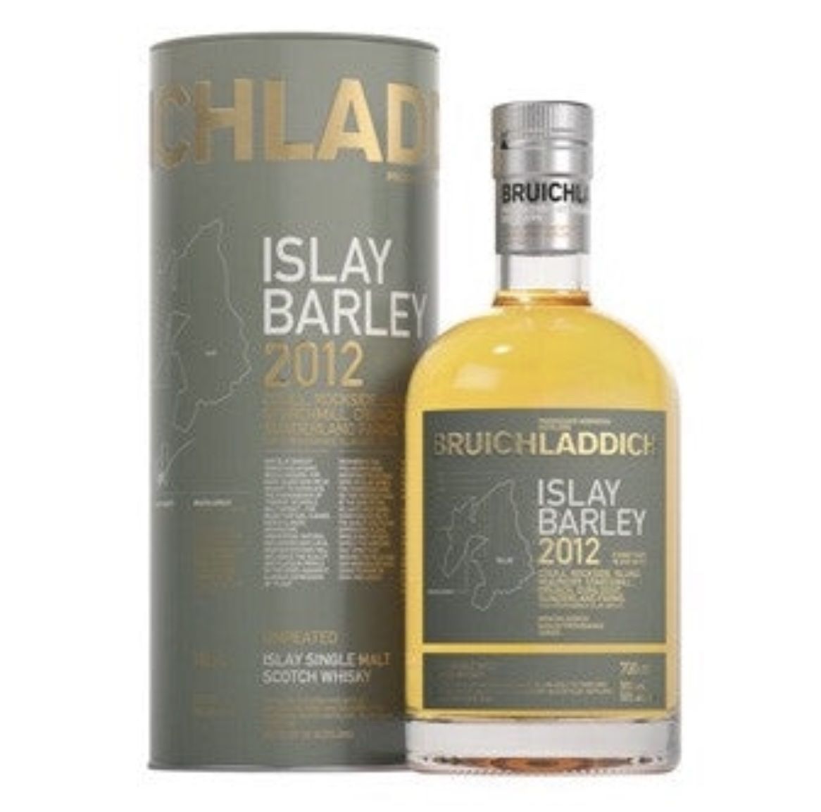 Bruichladdich Bevande alcoliche: Bruichladdich Islay Barley 2012 50% – Nuovo e nell'imballaggio originale da Nyon venduto da Vitriole