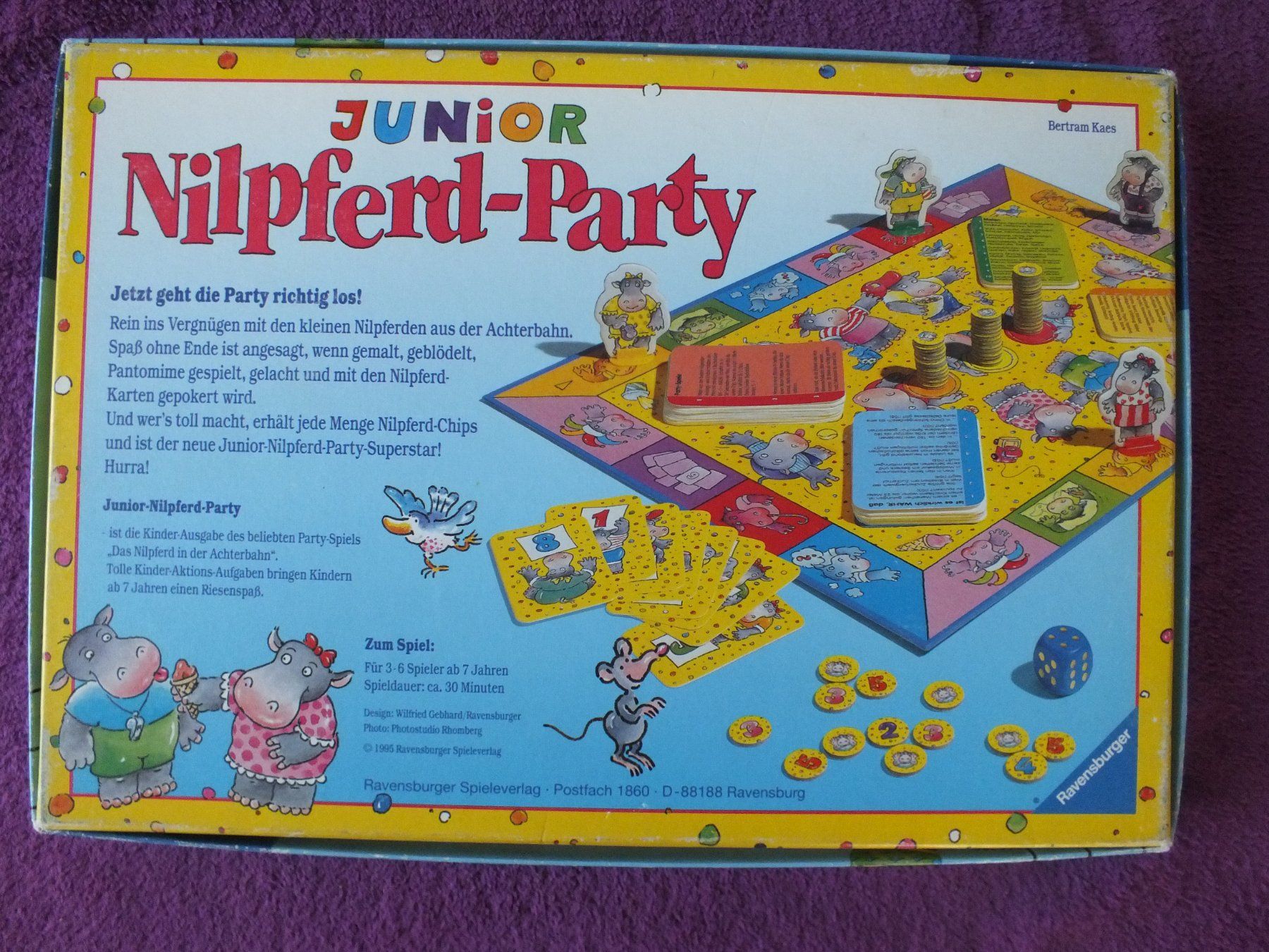 Ravensburger Giochi: Junior Nilpferd - Party Brettspiel Ravensburger – Usato da Müllheim Dorf venduto da Seeeule01 1