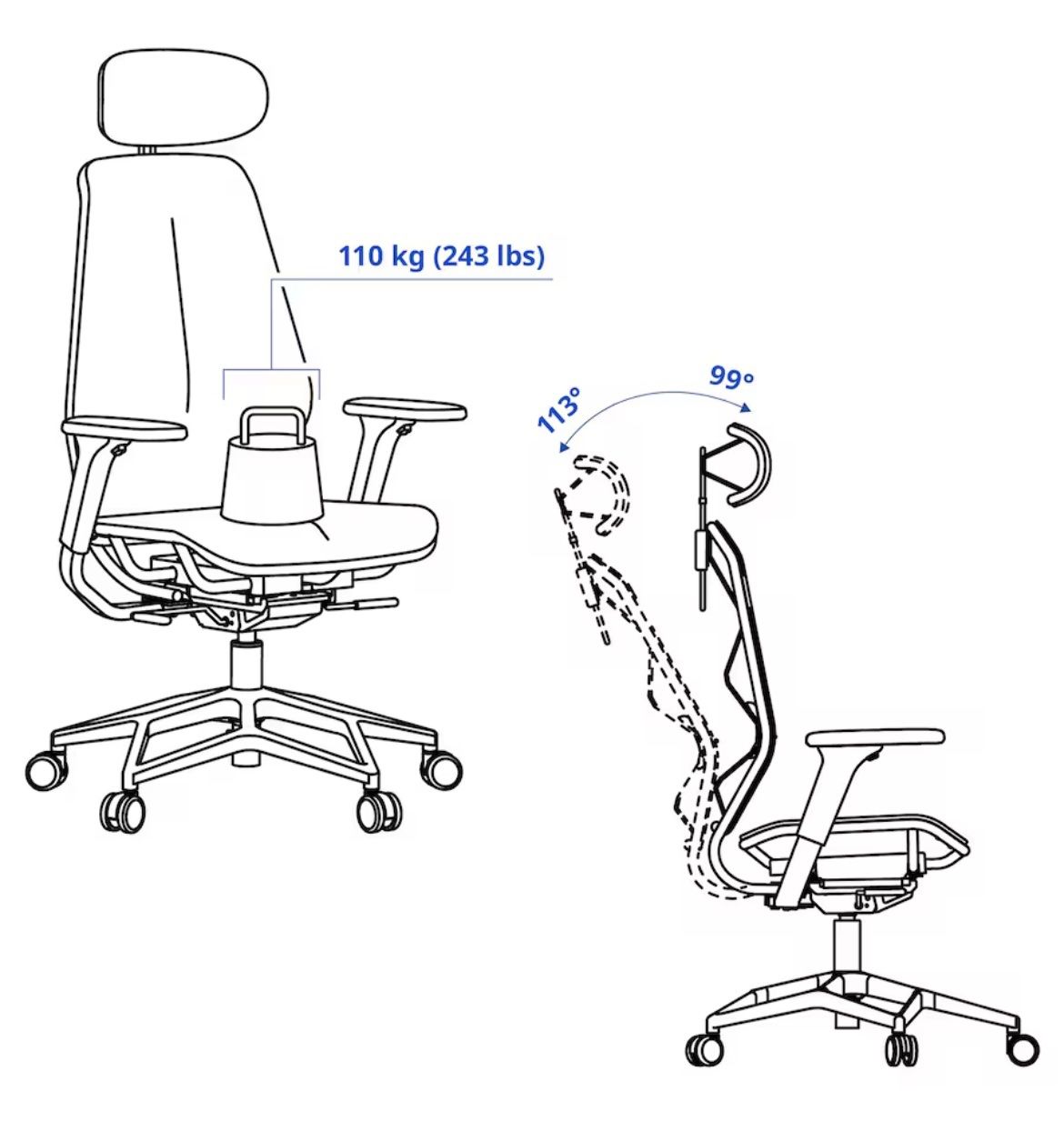 Ikea Sedie: Ikea Styrspel Gaming Chair – Usato da Spreitenbach venduto da yas_g66j 3