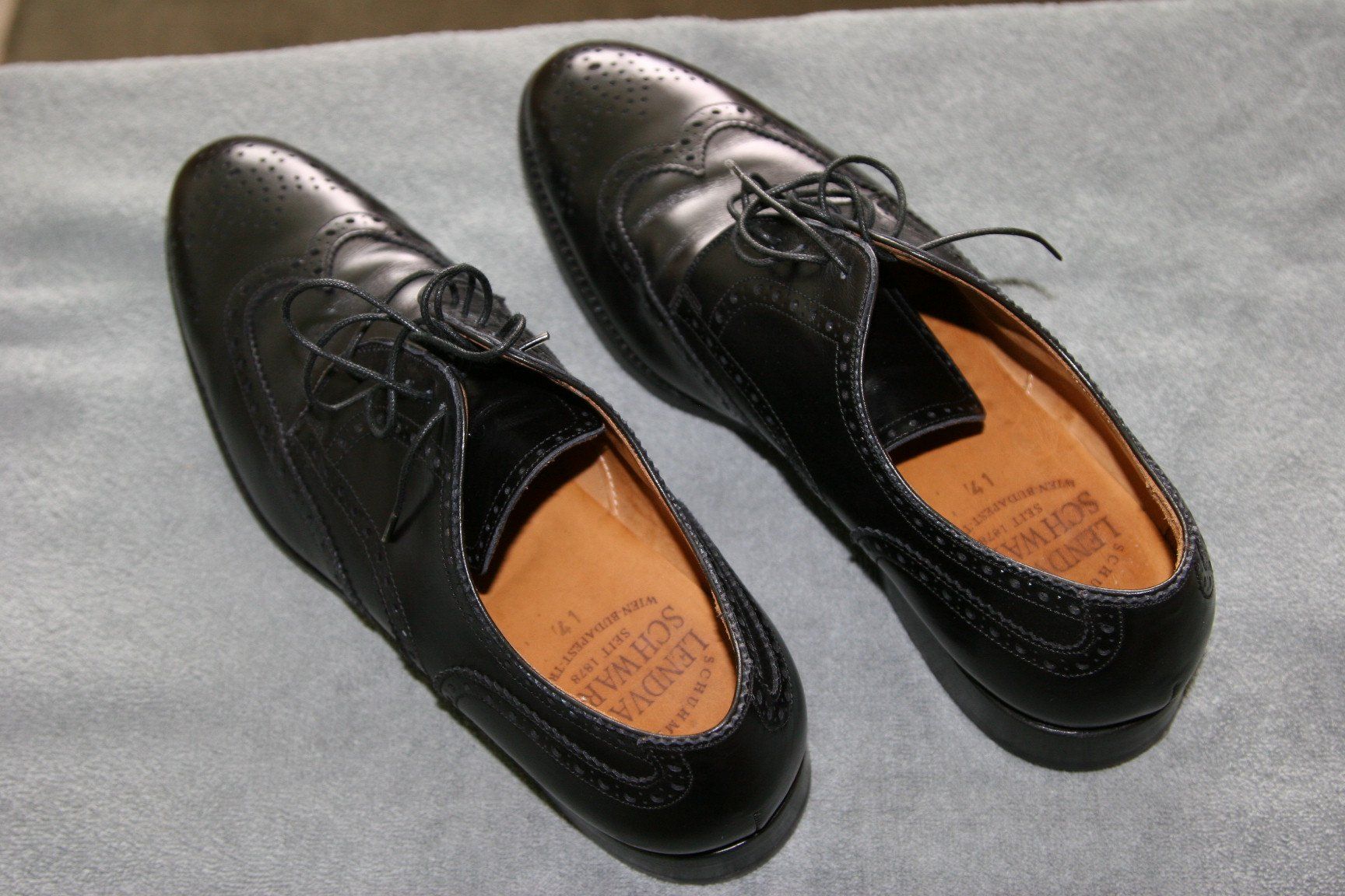 Scarpe da uomo: Herrenschuh Budapester - Der Klassiker, schwarz, Gr. 41 – Usato da Büren an der Aare venduto da Sabinem71 2