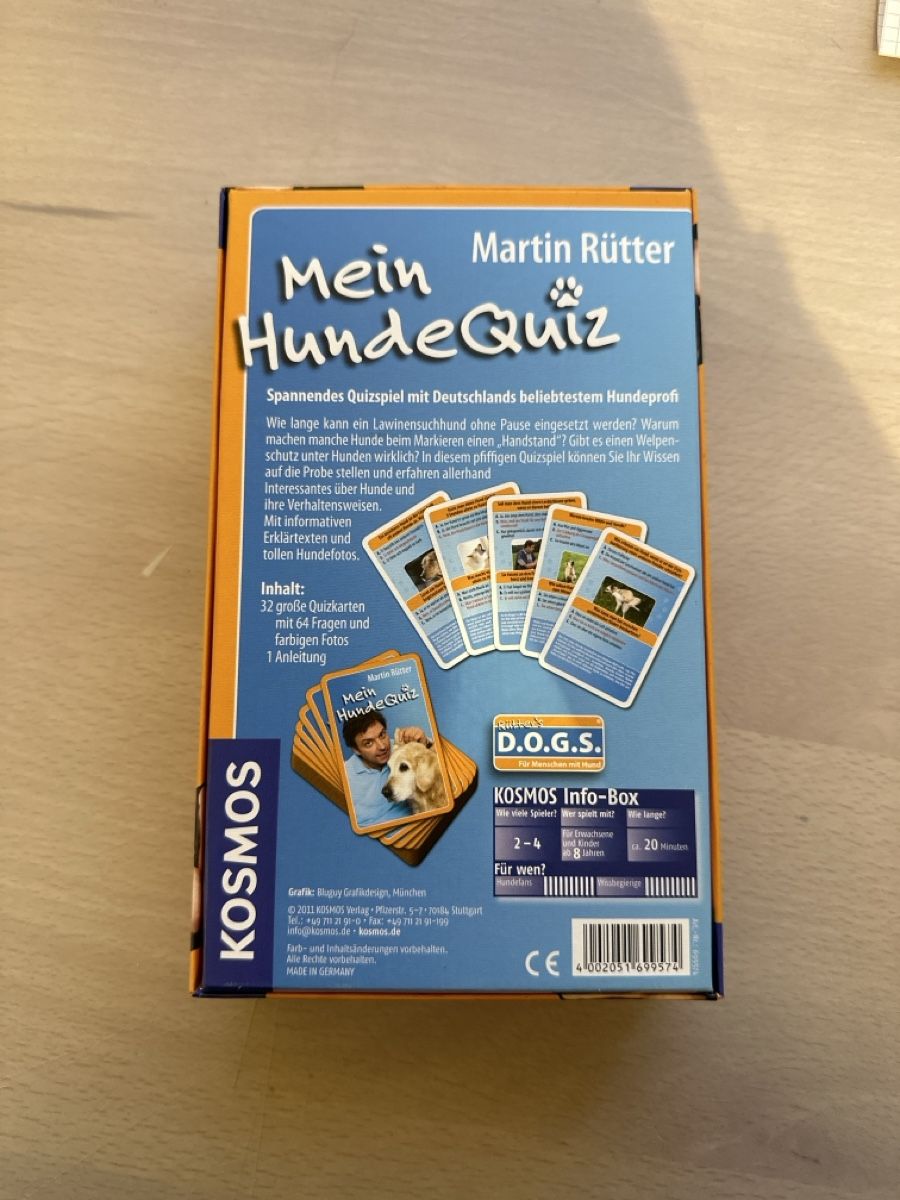 Kosmos Giochi: Martin Rütter Hunde-Quiz – Nuovo (secondo la descrizione) da Ettingen venduto da slg_4107 2